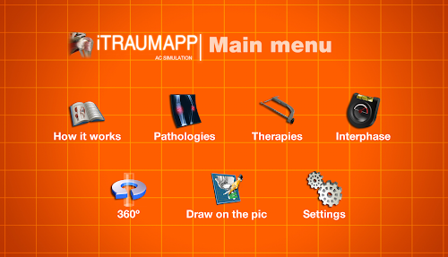 Android application iTraumApp Shoulder Pro screenshort