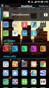 Smoothicons Apex Nova Holo Adw - screenshot thumbnail