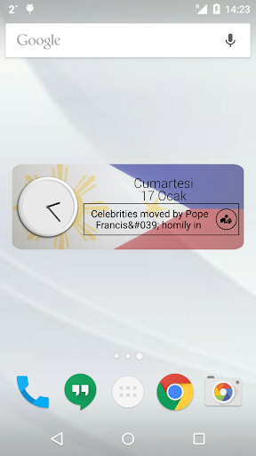 Philippines Clock RSS Widget