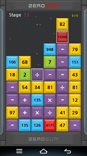 ZeroSum mathematics puzzle