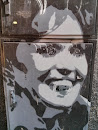 Grafiti homenaje a Mary Sanchez