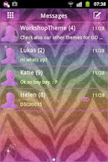 GO SMS Theme Zebra