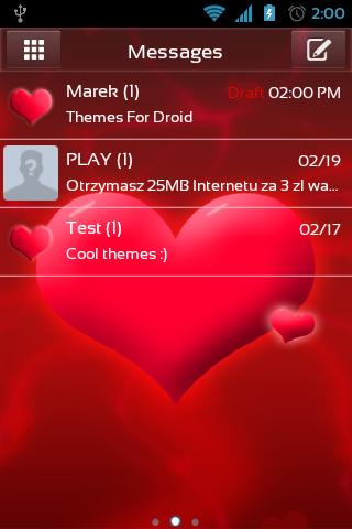 GO SMS Pro Love Theme