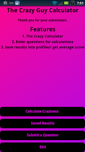 The Crazy Guy Calculator