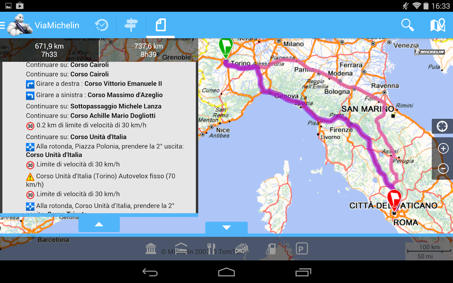 ViaMichelin Percorsi e mappe App Android su Google Play