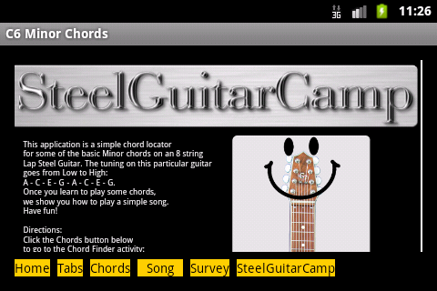 Simple C6 Minor Chord Locator