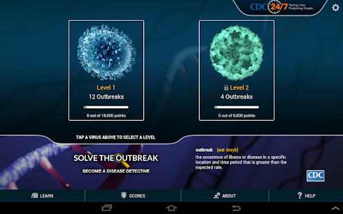 "Solve the Outbreak App for Android" icon