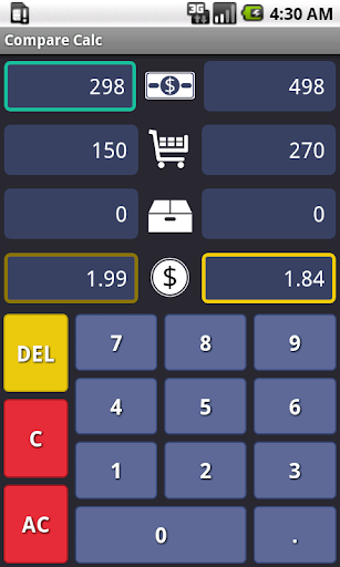 Compare Calc : Unit Price