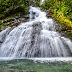 Exstew Falls. by Todd Bellamy - Landscapes Waterscapes