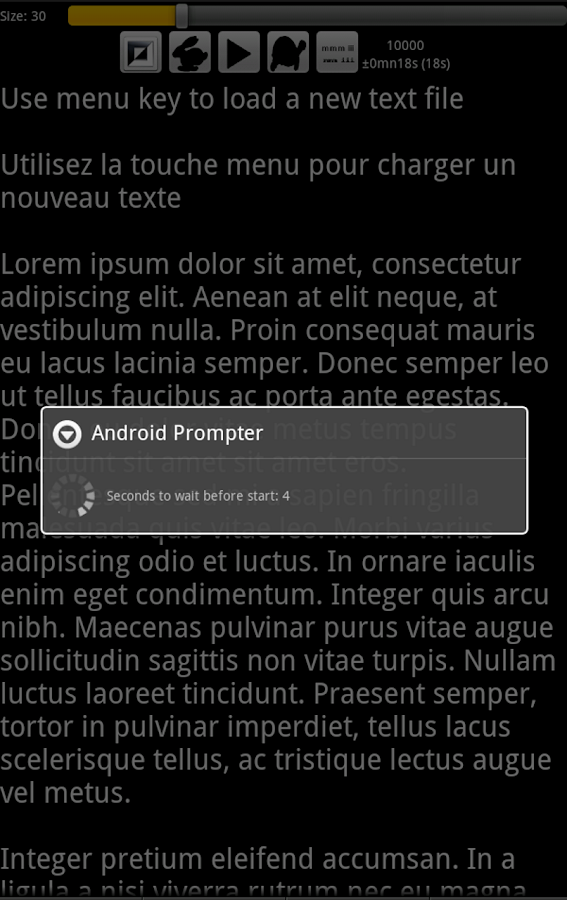 A Prompter for Android - screenshot