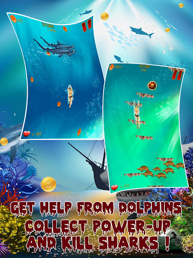 【免費冒險App】Mega Dive Shark Attack Escape-APP點子