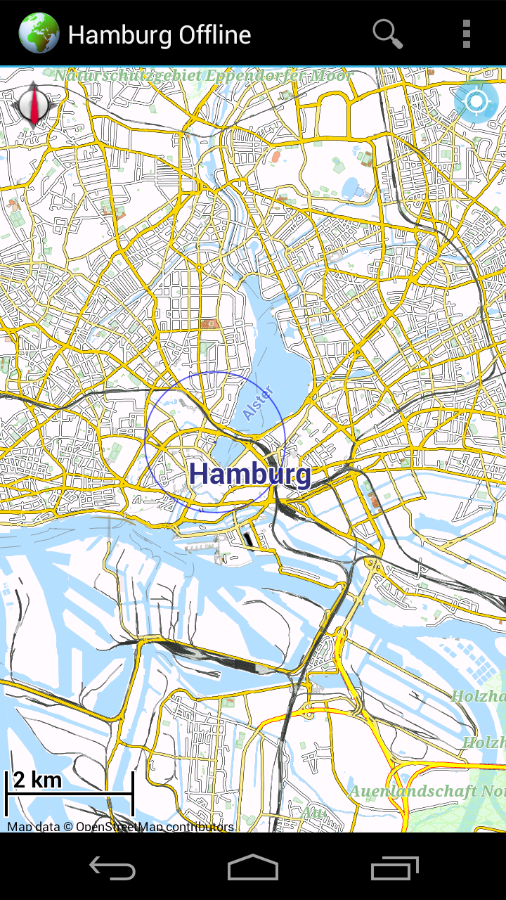 Offline Map Hamburg Screen 1