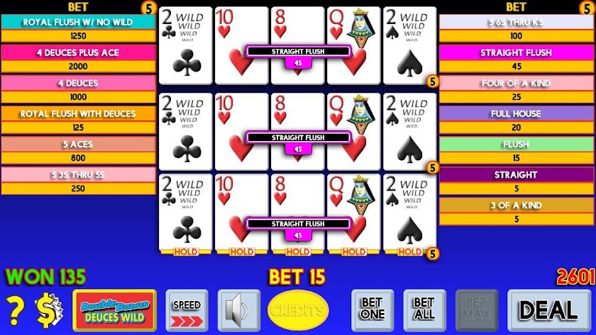 21st Century Video Poker Screen 3