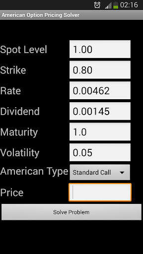 American Option Pricing Solver