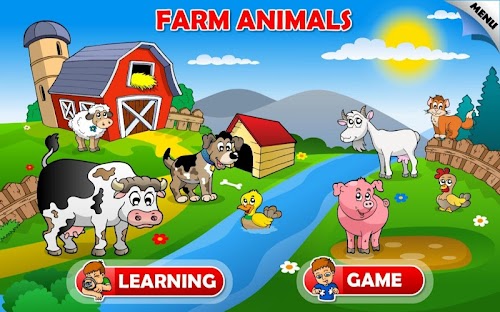 Android application Zoo and Farm Animals for Kids screenshort