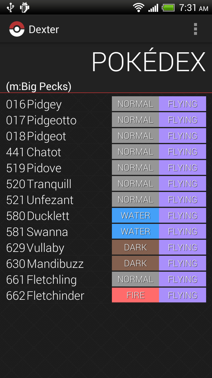 Pokedex - Dexter Screen 3