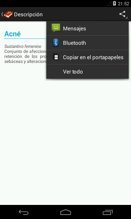   Diccionario médico (Free): captura de pantalla 