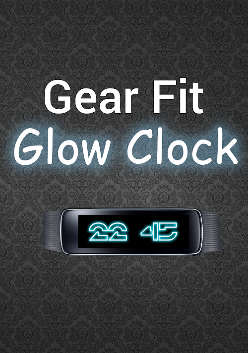 Android application Gear Fit Glow Clock screenshort