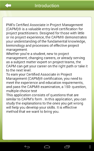 【免費教育App】Practice Questions: CAPM-APP點子