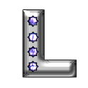 Bling-bling L Monogram logo
