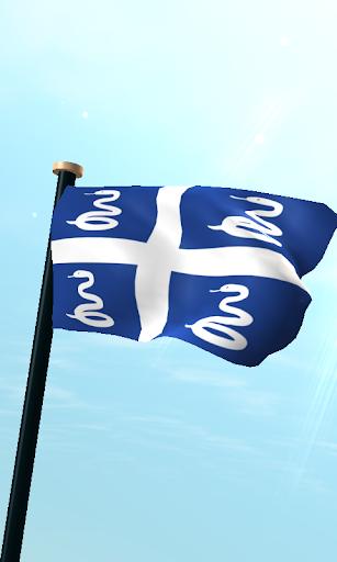 Martinique Flag 3D Free