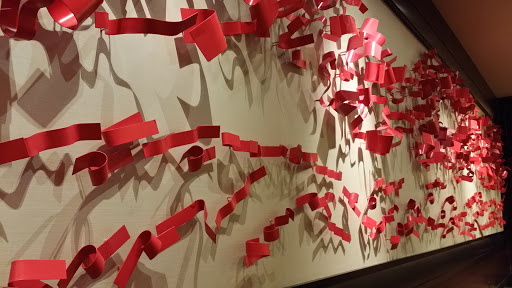 Red Confetti Wall
