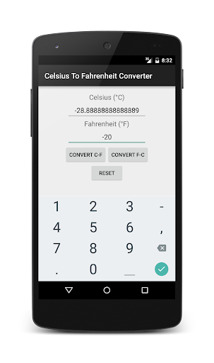 Celsius - Fahrenheit Converter