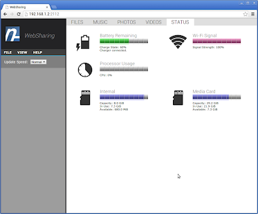 WebSharingLite (File Manager) - screenshot thumbnail