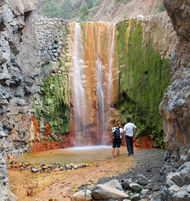 At Caldera de Taburiente National Park in La Palma in Spain's Canary Islands, take in the area's mountain arches and rock formations.