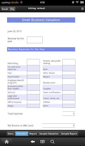 Small Business Valuation