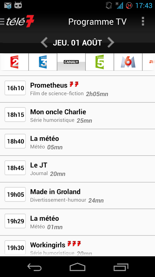 Programme Tele 7 , Programme TV : Sélection Tele 7 jours – IPDAUD