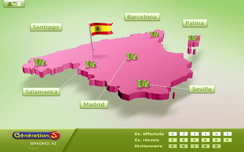 Android application Espagnol - Niveau A2 du CECRL screenshort