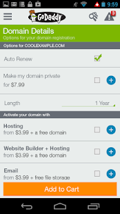 GoDaddy - screenshot thumbnail
