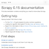 python scrapy doc