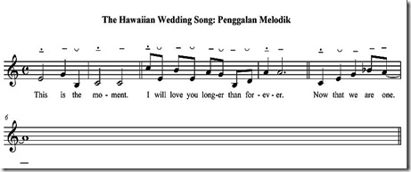 The hawaiian wedding song penggalan