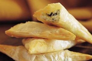 Three-Cheese Filo Triangles