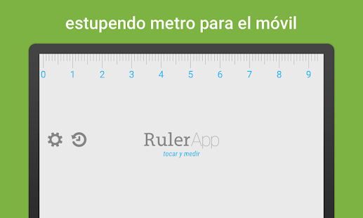 Captura de pantalla de la aplicacion Android Ruler App – Measure length in inches + centimeters