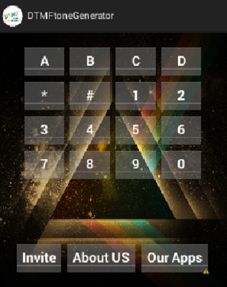 Android application DTMF TONE GENERATOR Ad-Free screenshort