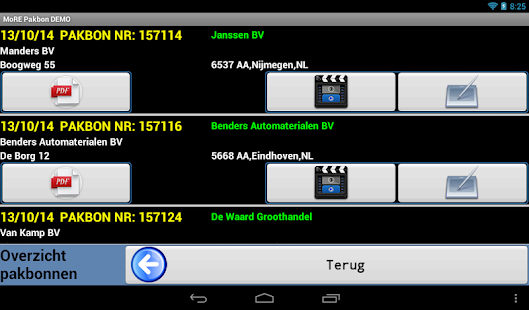 MoRE Pakbon App Demo Screenshots 10
