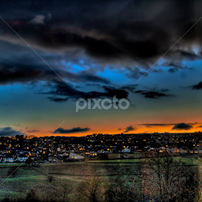 tonight out back of house by Mark Shepherdson - Landscapes Cloud Formations