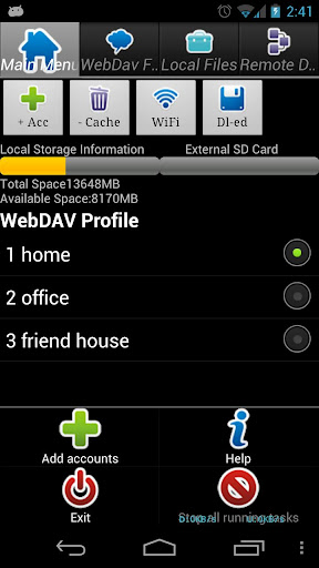 WebDAV Virtual Storage