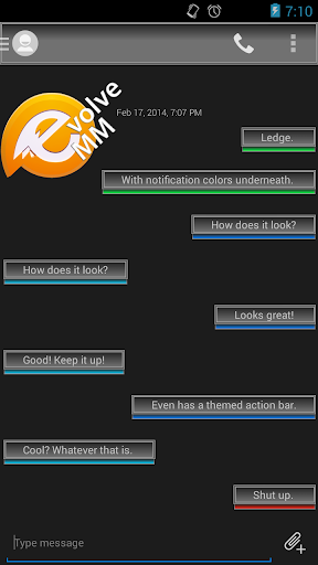 EvolveSMS Ledge Theme