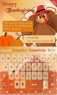 Thanksgiving GO Keyboard Theme Screenshots 3