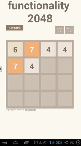 Functionality 2048