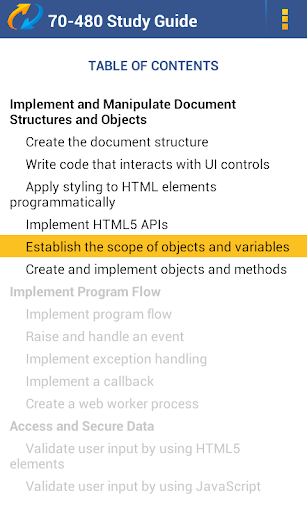 【免費教育App】MCSD 70-480 Study Guide Demo-APP點子