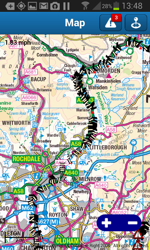 Android application e-canalmapp North West screenshort