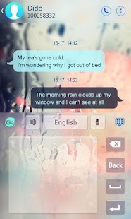 Free Glass GO Keyboard Theme - screenshot thumbnail