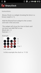 Free Binary Clock Widget APK for Android