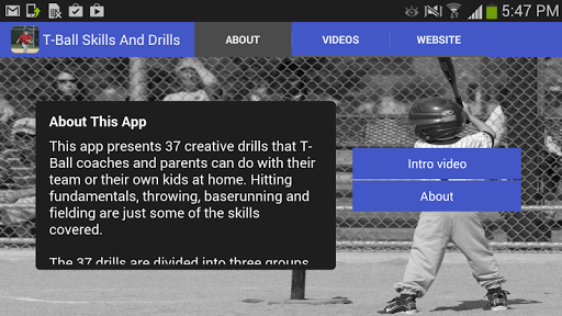 T Ball Skills And Drills