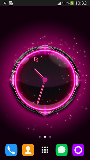 Pink Glow Clock